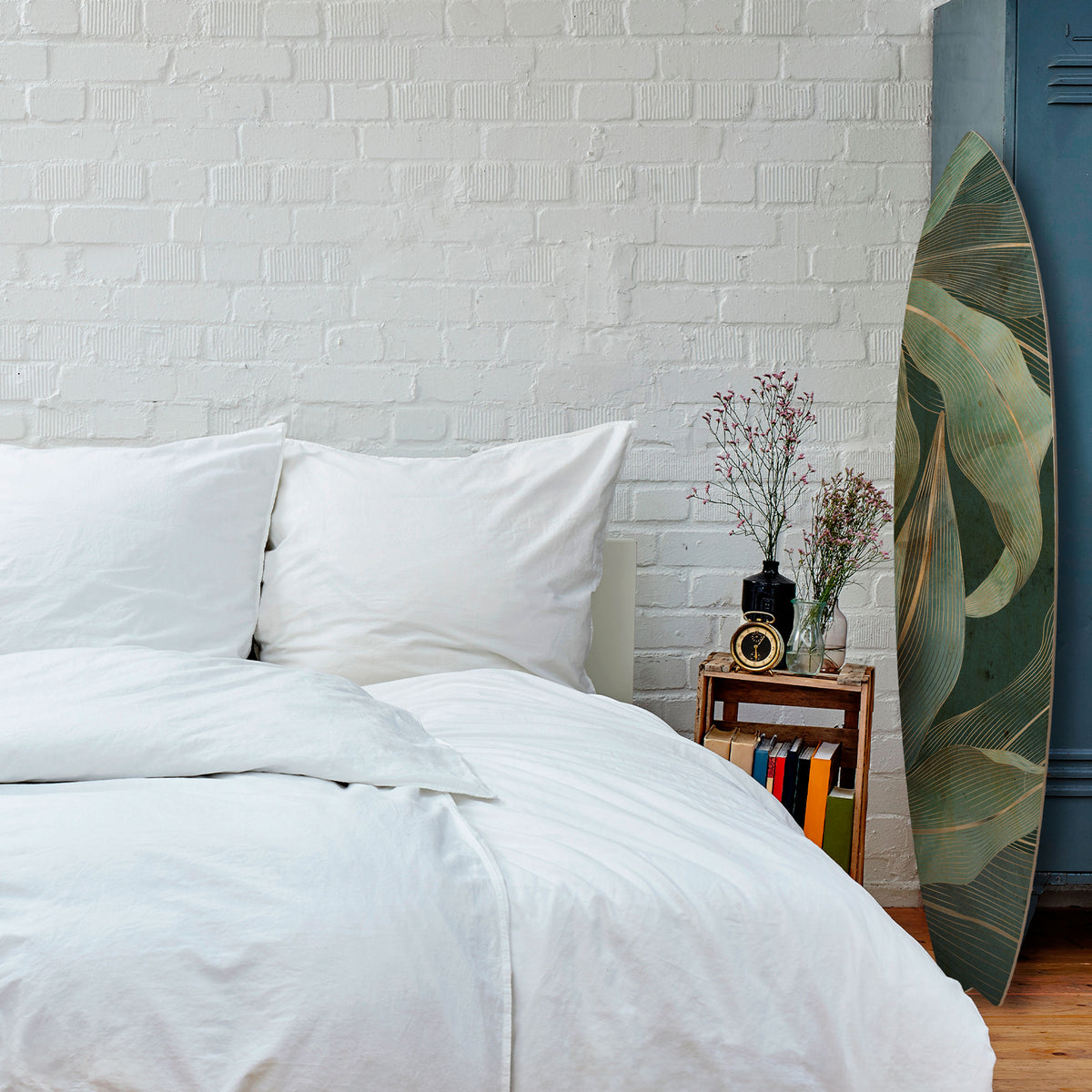 ROYAL GREEN Dekorativní panel ve tvaru surfu