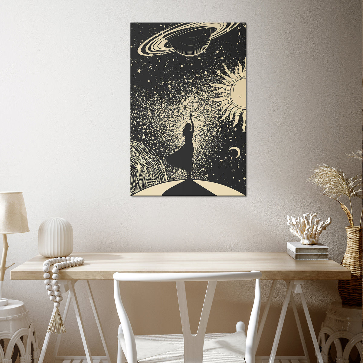 MYSTIC UNIVERSE Vertical Canvas Print