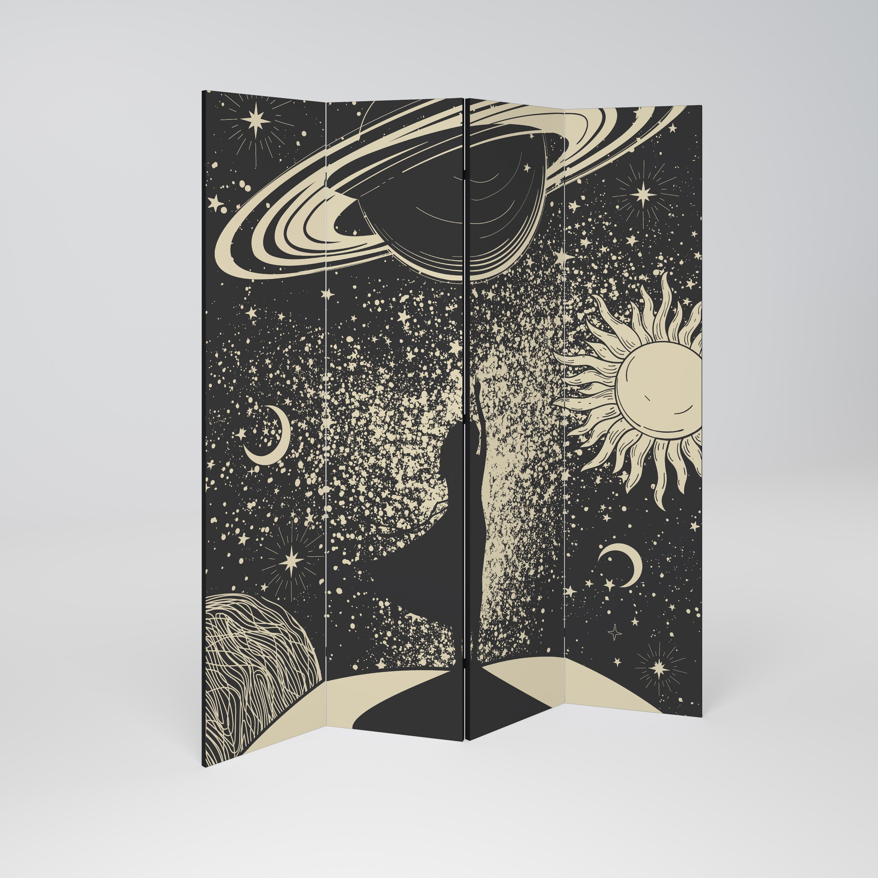 MYSTIC UNIVERSE 4dílný paraván