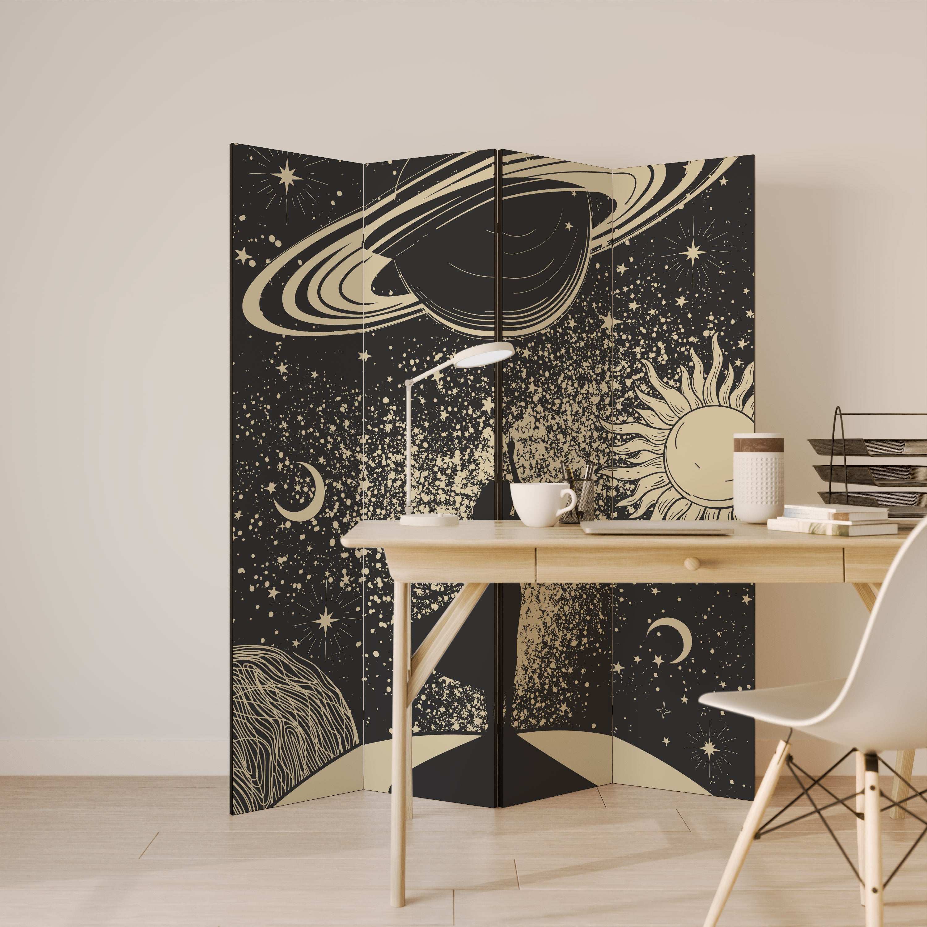 MYSTIC UNIVERSE 4dílný paraván