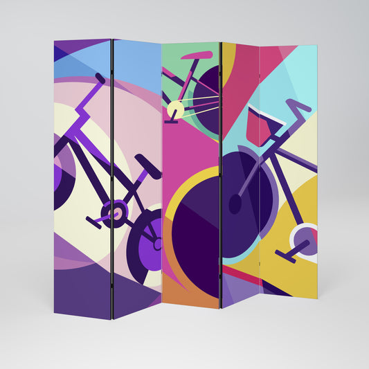 BIKE DREAMS 5dílný paraván