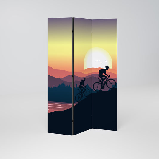 CYCLING HORIZON 3dílný paraván