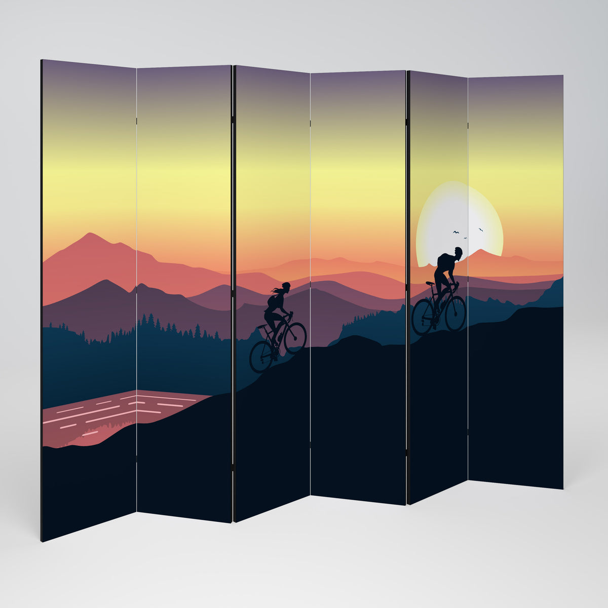 CYCLING HORIZON 6dílný paraván