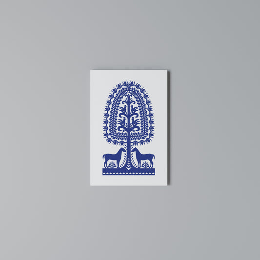 POLISH FOLK ART Vertical Canvas Print