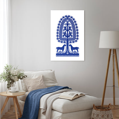 POLISH FOLK ART Vertical Canvas Print