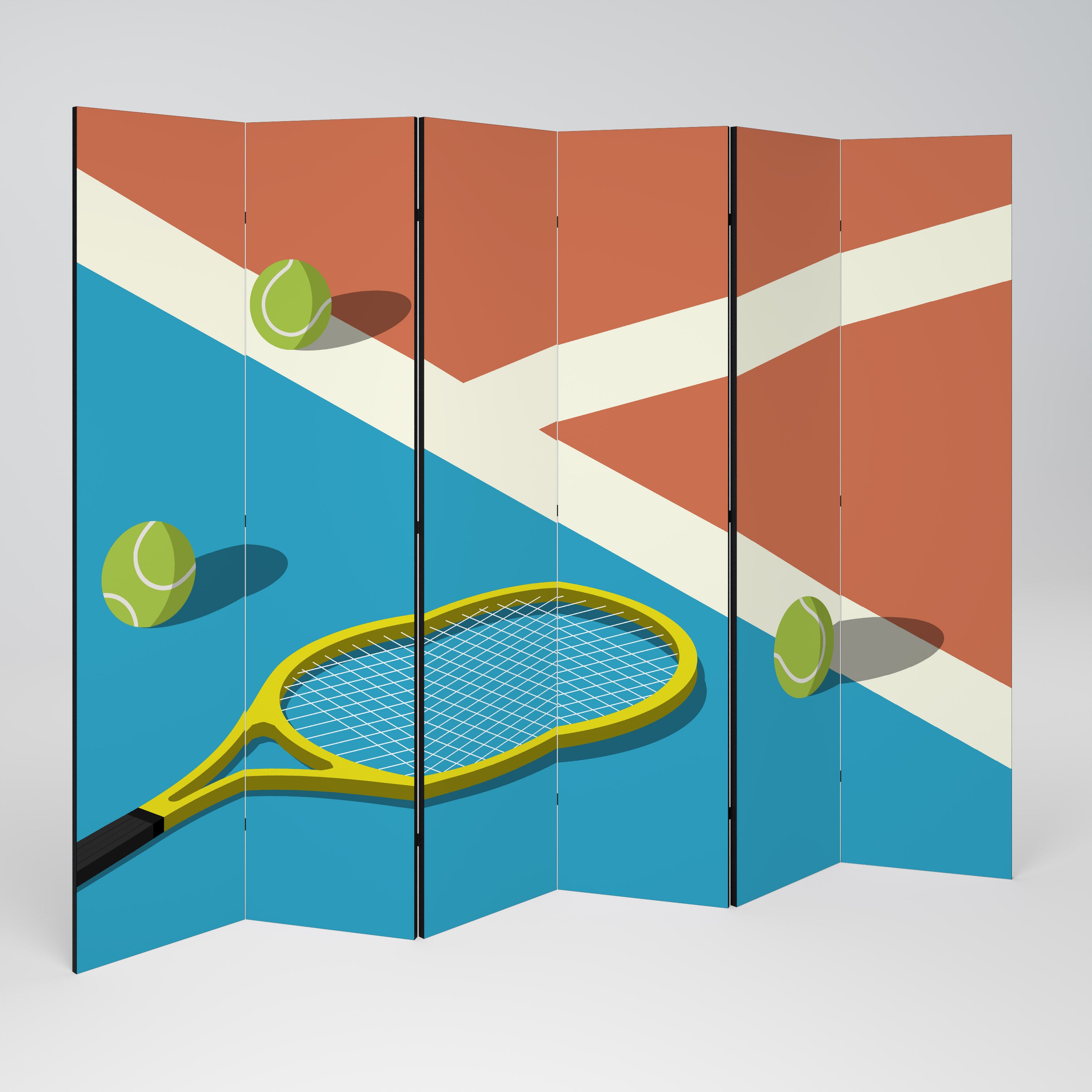 TENNIS ESSENTIALS 6dílný paraván