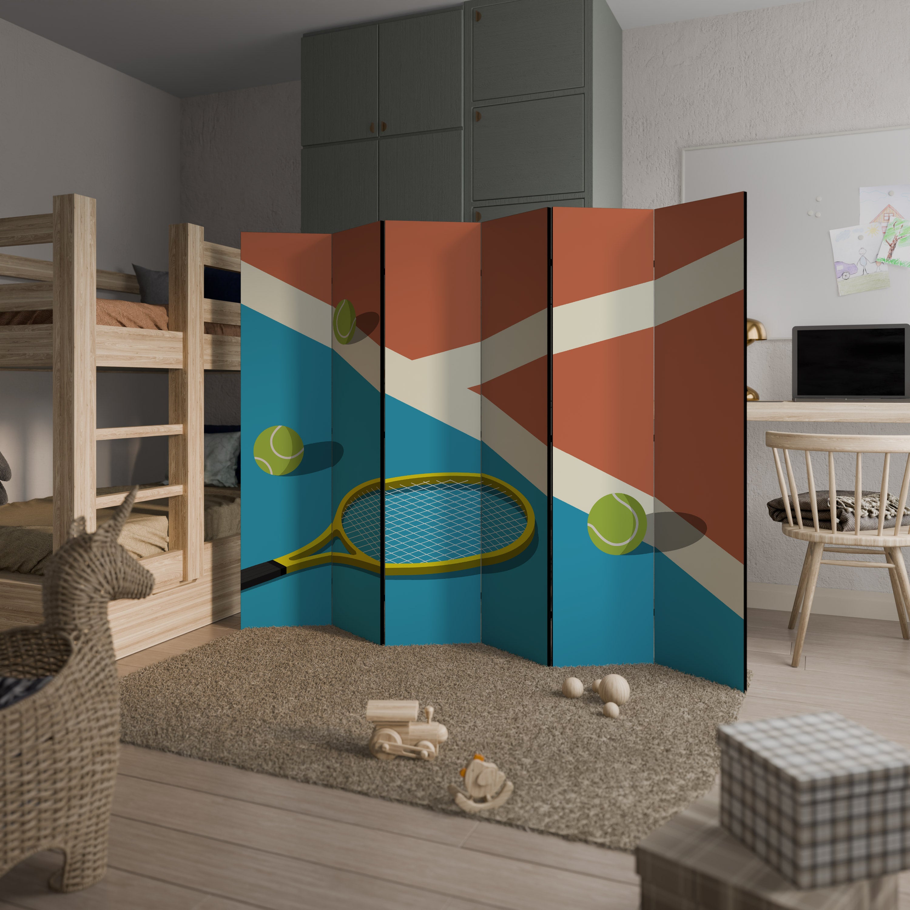 TENNIS ESSENTIALS 6dílný paraván