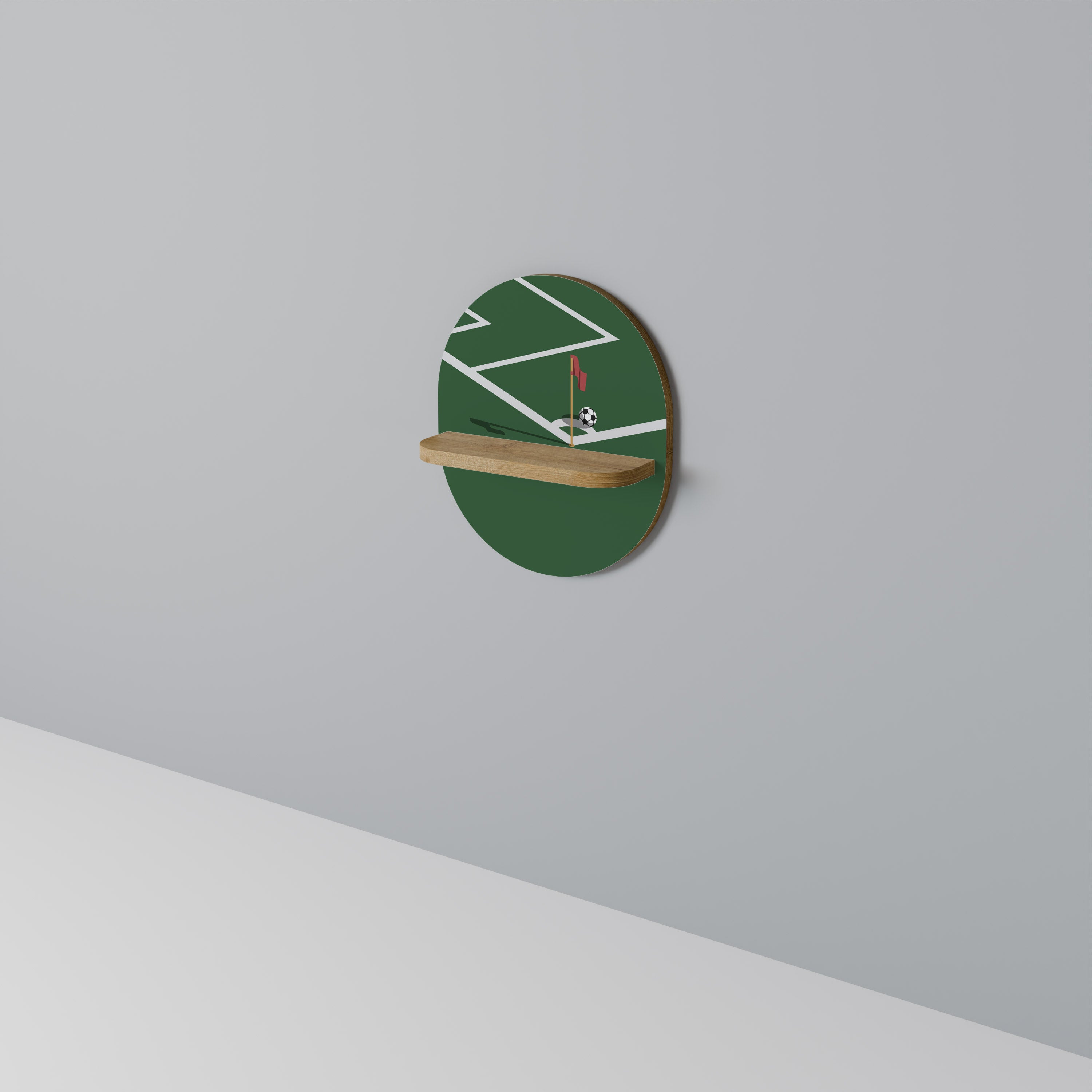 FOOTBALL ACTION Art Shelf