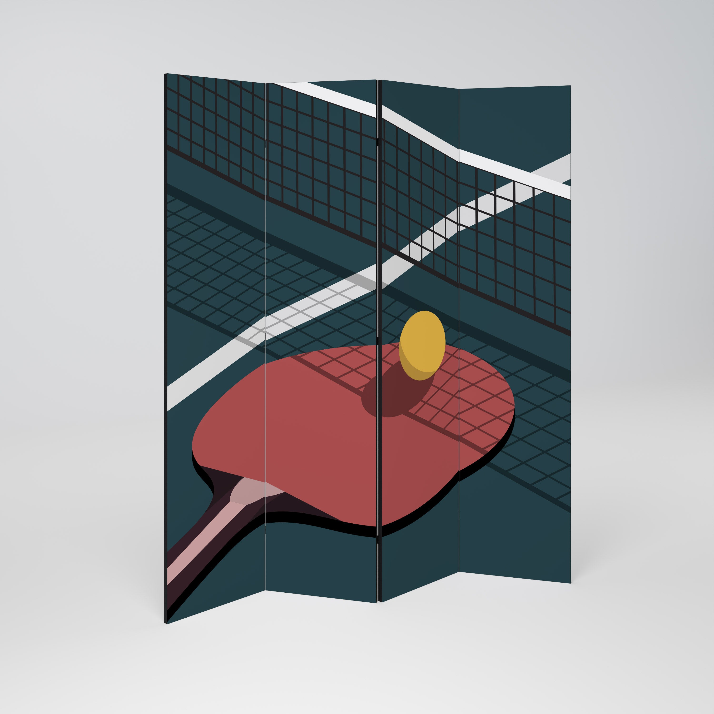 PING- PONG GAME 4dílný paraván