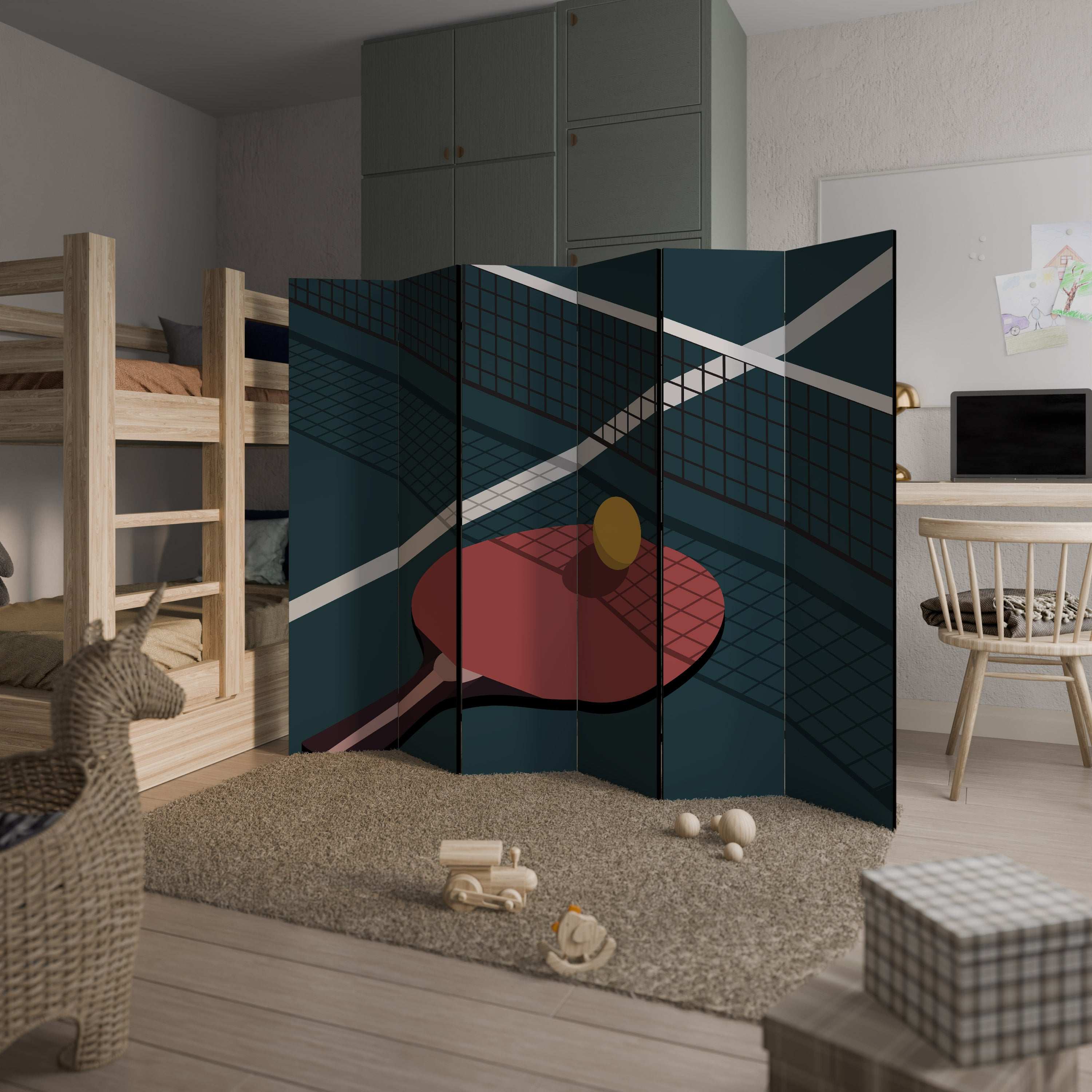 PING- PONG GAME 6dílný paraván