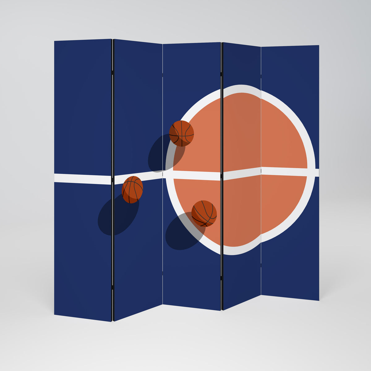 BASKETBALL CHALLENGE 5dílný paraván