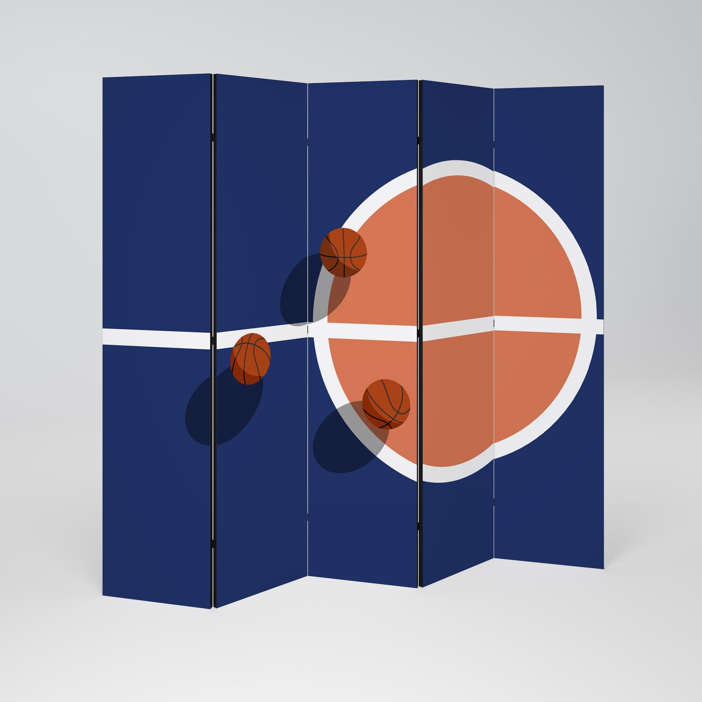 BASKETBALL CHALLENGE 5dílný paraván