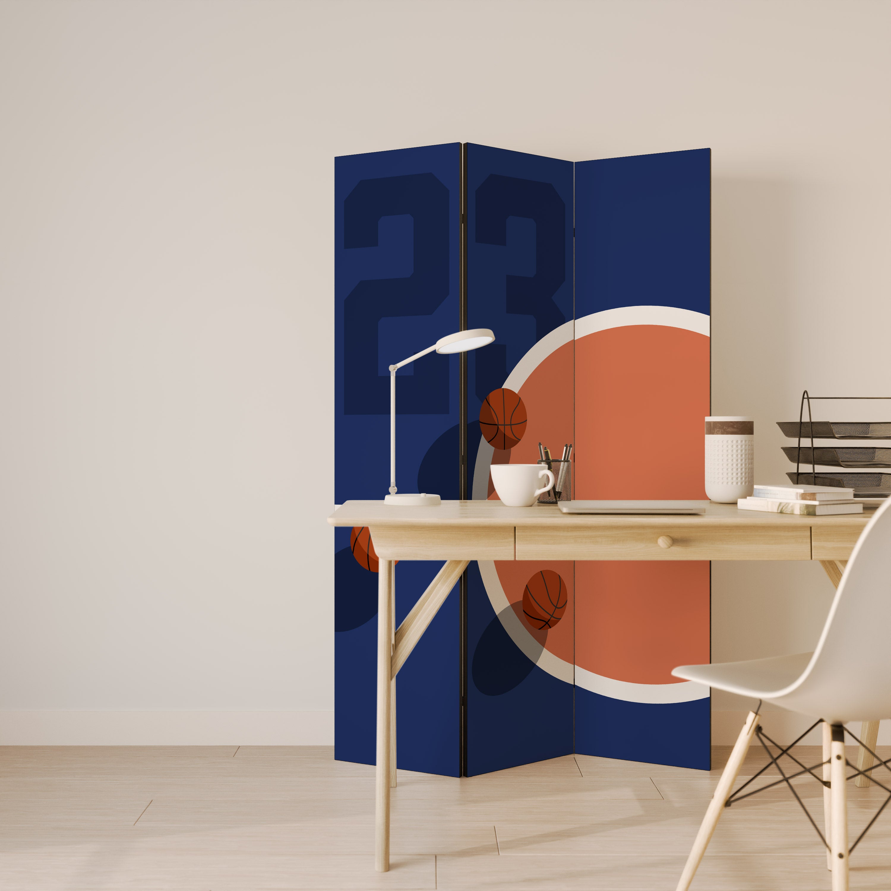 FAMOUS NUMBER 23 3dílný paraván