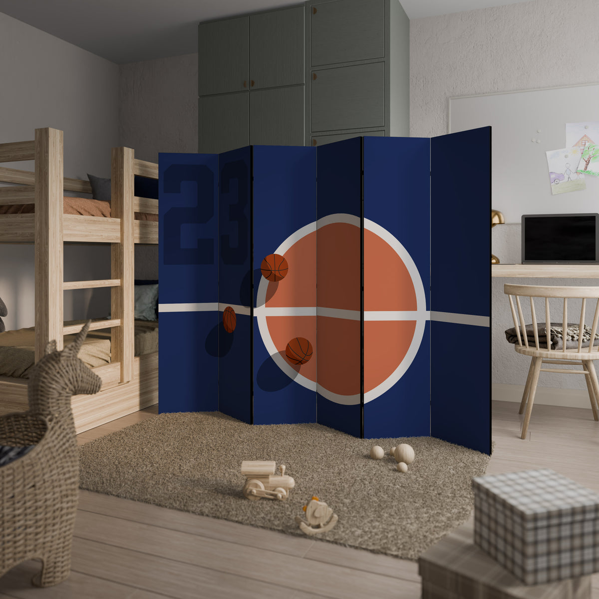 FAMOUS NUMBER 23 6dílný paraván