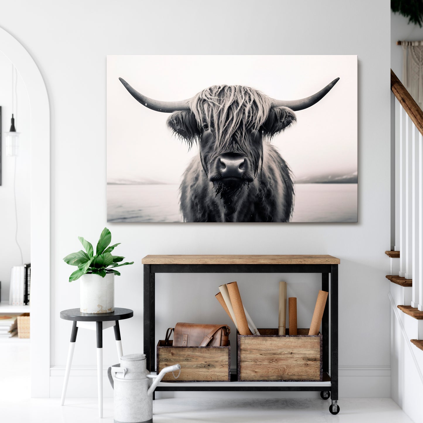 GENTLE GIANT STARE Horizontal Canvas Print