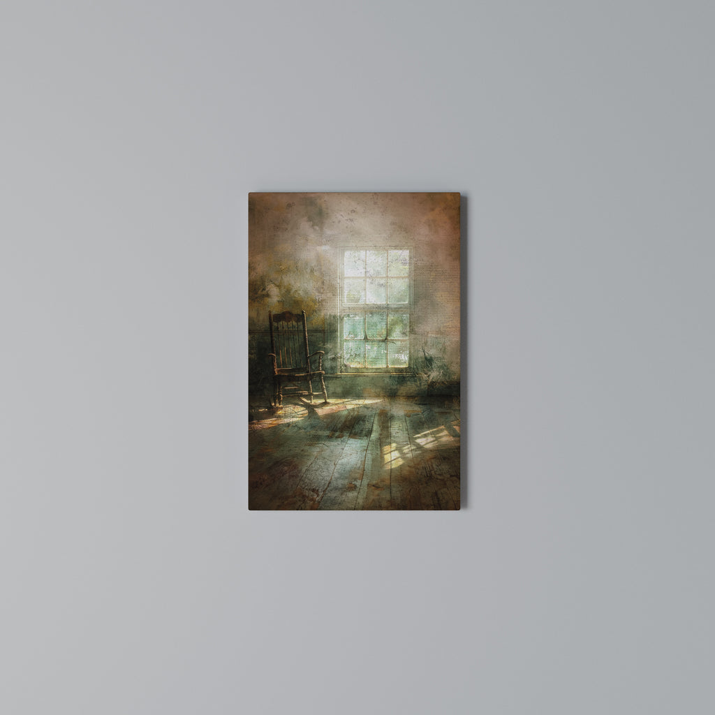 SUNLIT STILLNESS Vertical Canvas Print