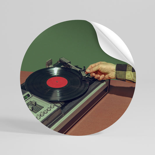 UNIQUE SOUNDS Kulatá samolepka