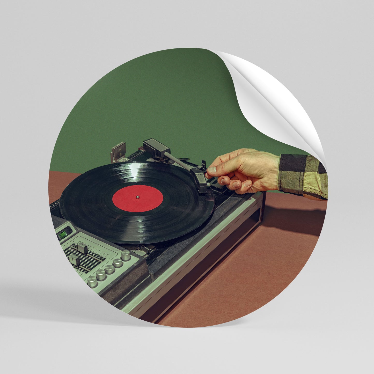 UNIQUE SOUNDS Kulatá samolepka