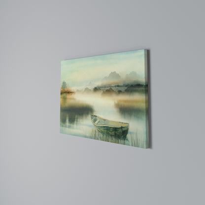 MORNING BY THE LAKE Horizontal Canvas Print