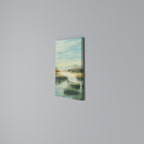 MORNING BY THE LAKE Vertical Canvas Print