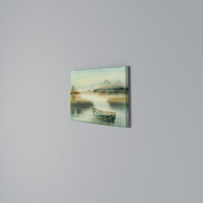 MORNING BY THE LAKE Horizontal Canvas Print