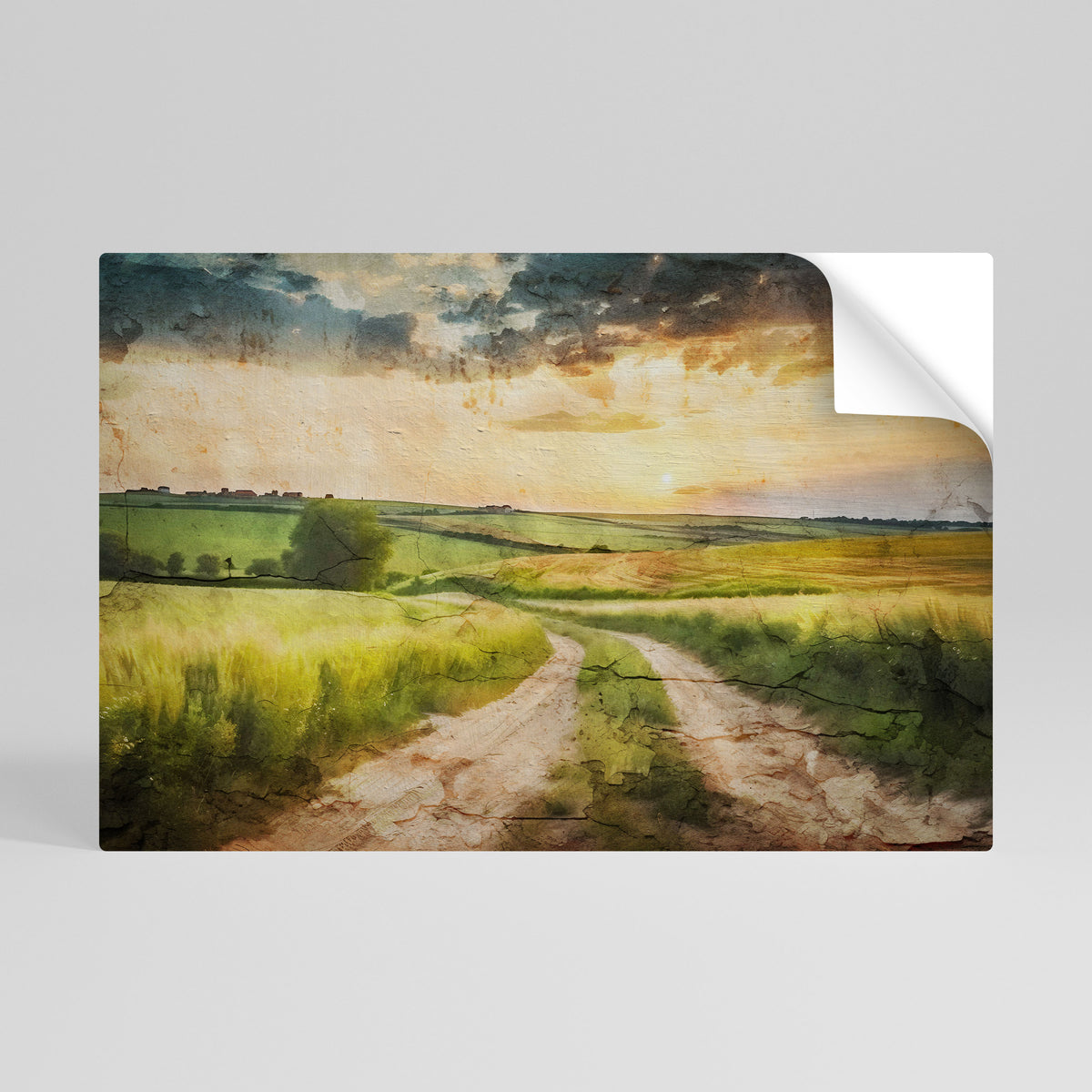 SUNSET PATH Vodorovný samolepicí plakát