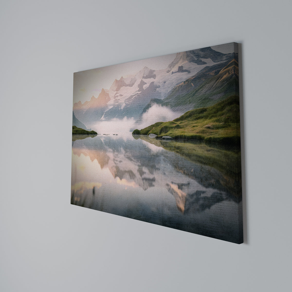 FOGGY HORIZON Horizontal Canvas Print