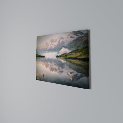 FOGGY HORIZON Horizontal Canvas Print