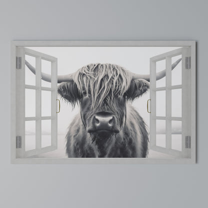 WILDLY WINDOWED VIEWS Horizontal Canvas Print