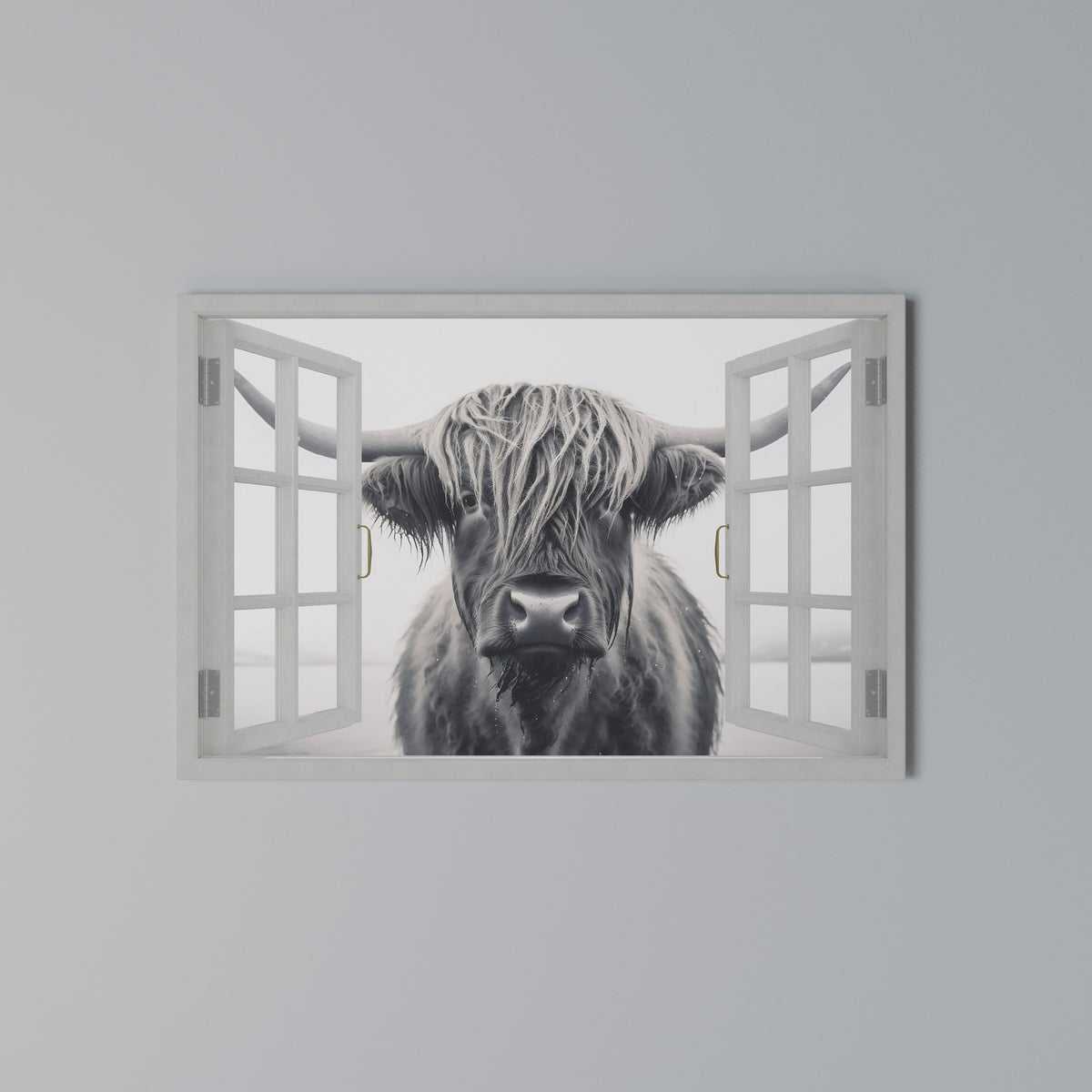 WILDLY WINDOWED VIEWS Horizontal Canvas Print