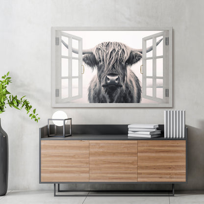 WILDLY WINDOWED VIEWS Horizontal Canvas Print