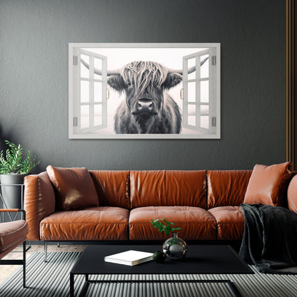 WILDLY WINDOWED VIEWS Horizontal Canvas Print