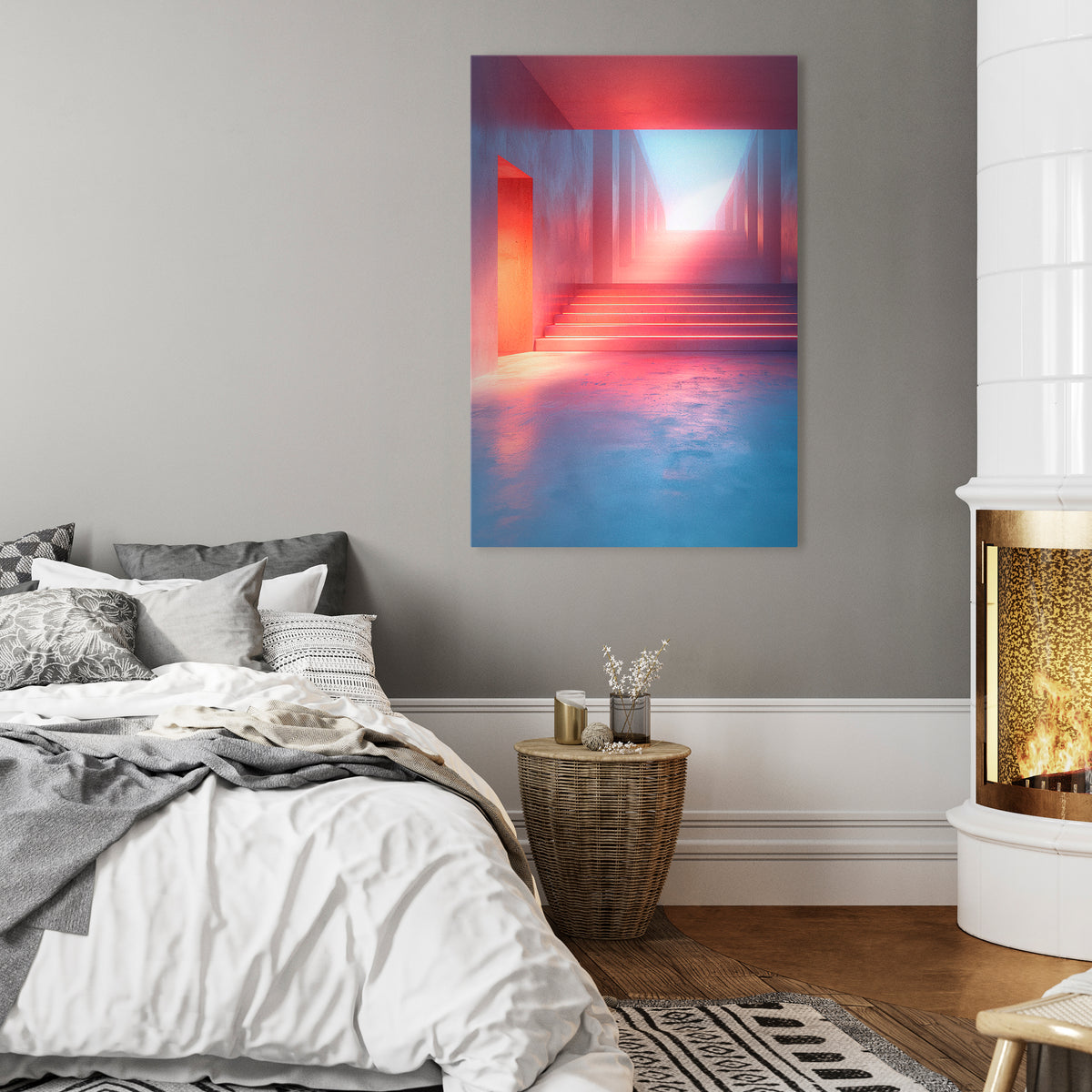 BRIGHT DIRECTION Vertical Canvas Print