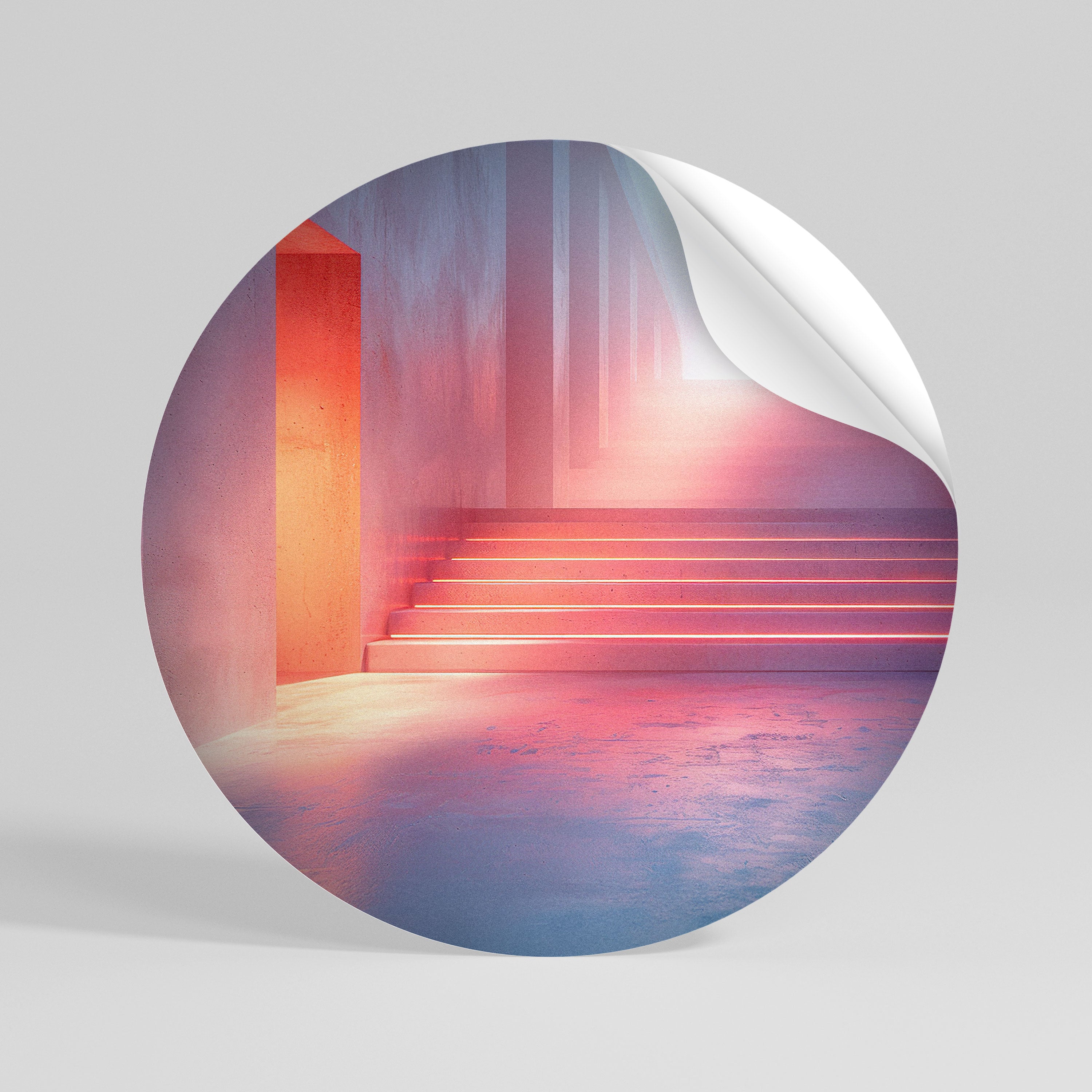 BRIGHT DIRECTION Peel and Stick Round Sticker