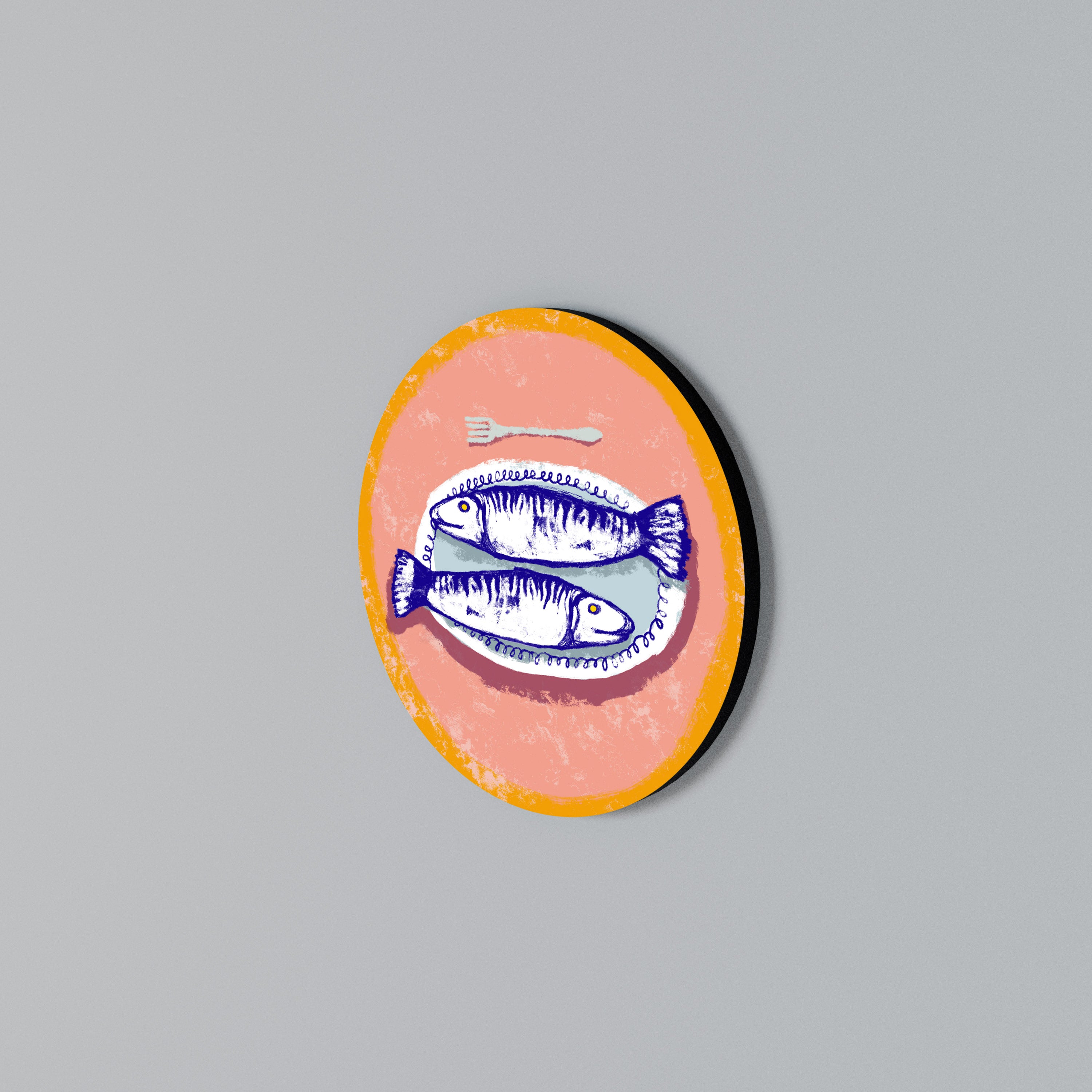 ENJOY YOUR MEAL Round Wall Art