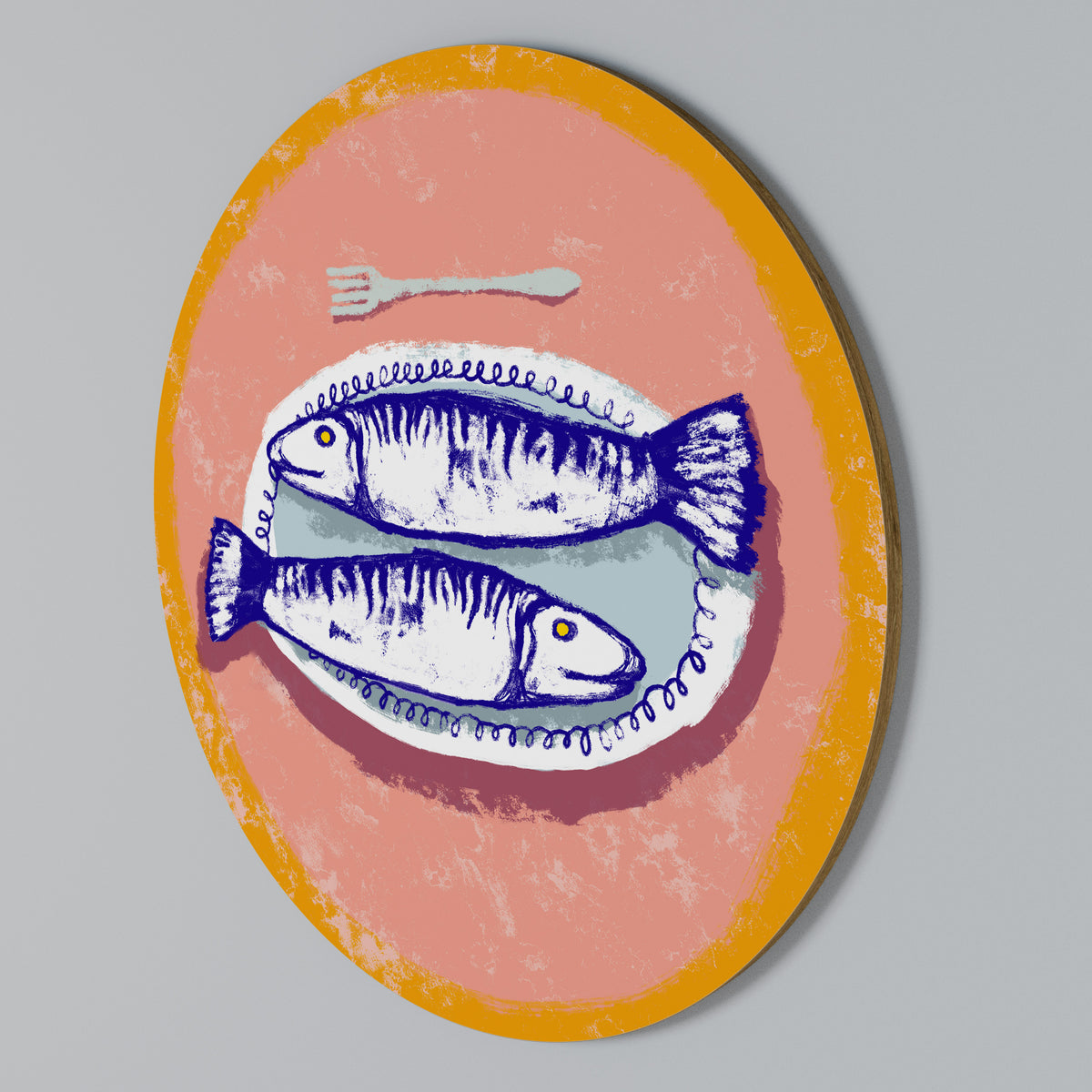 ENJOY YOUR MEAL Kulatá nástěnná dekorace