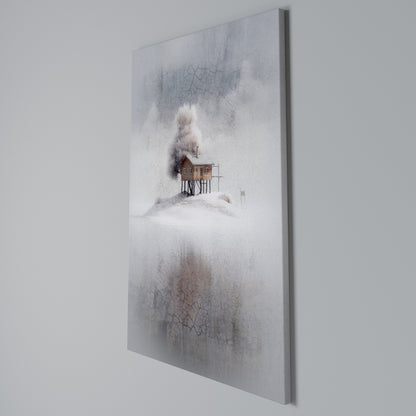 SILENT CABIN Vertical Canvas Print