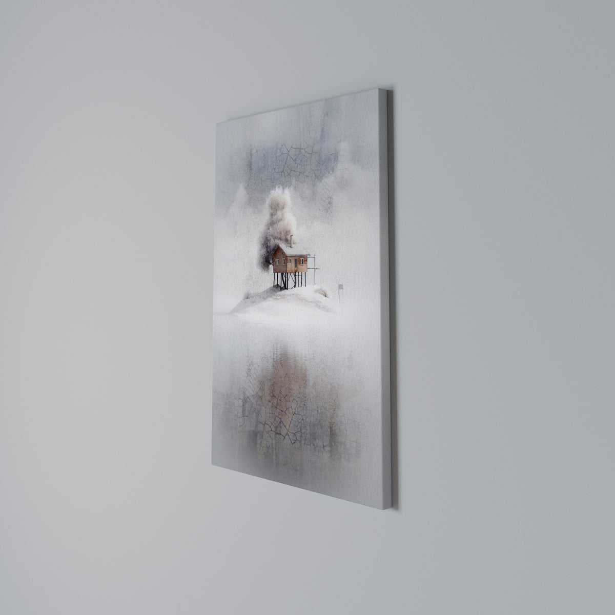 SILENT CABIN Vertical Canvas Print