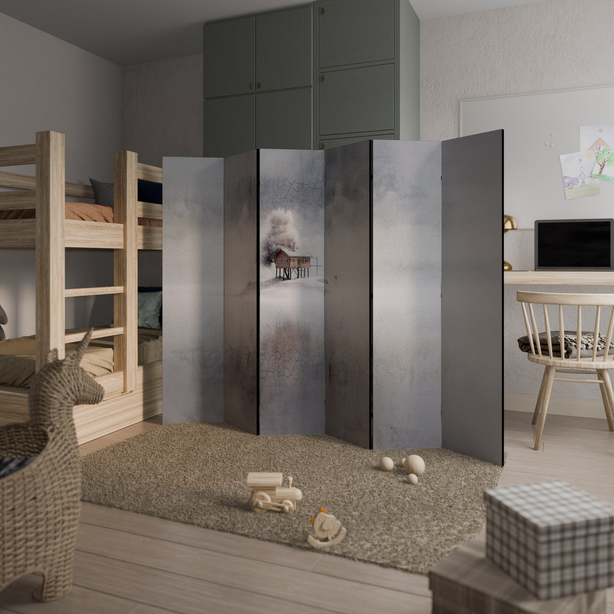 SILENT CABIN 6dílný paraván