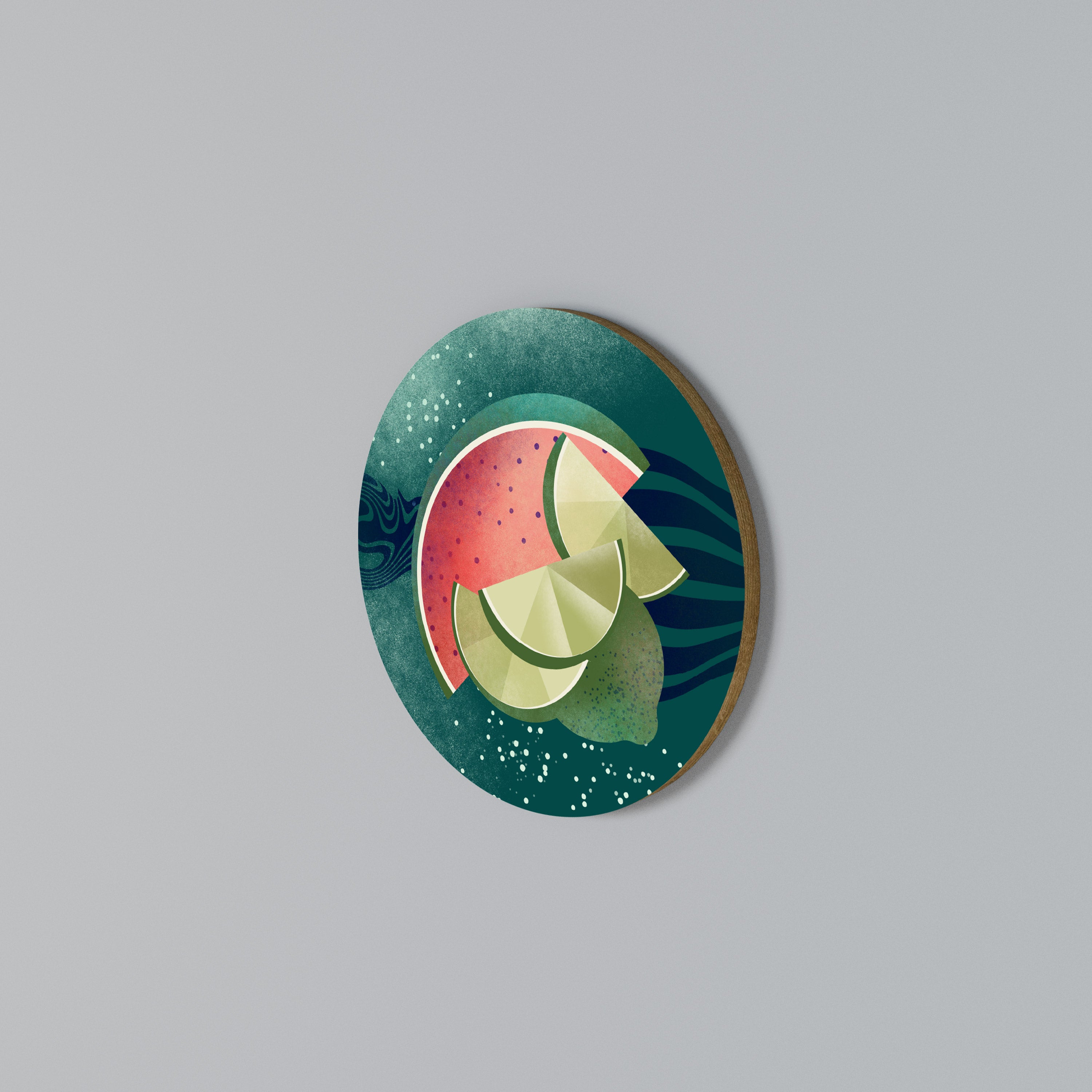FRUIT POWER Round Wall Art
