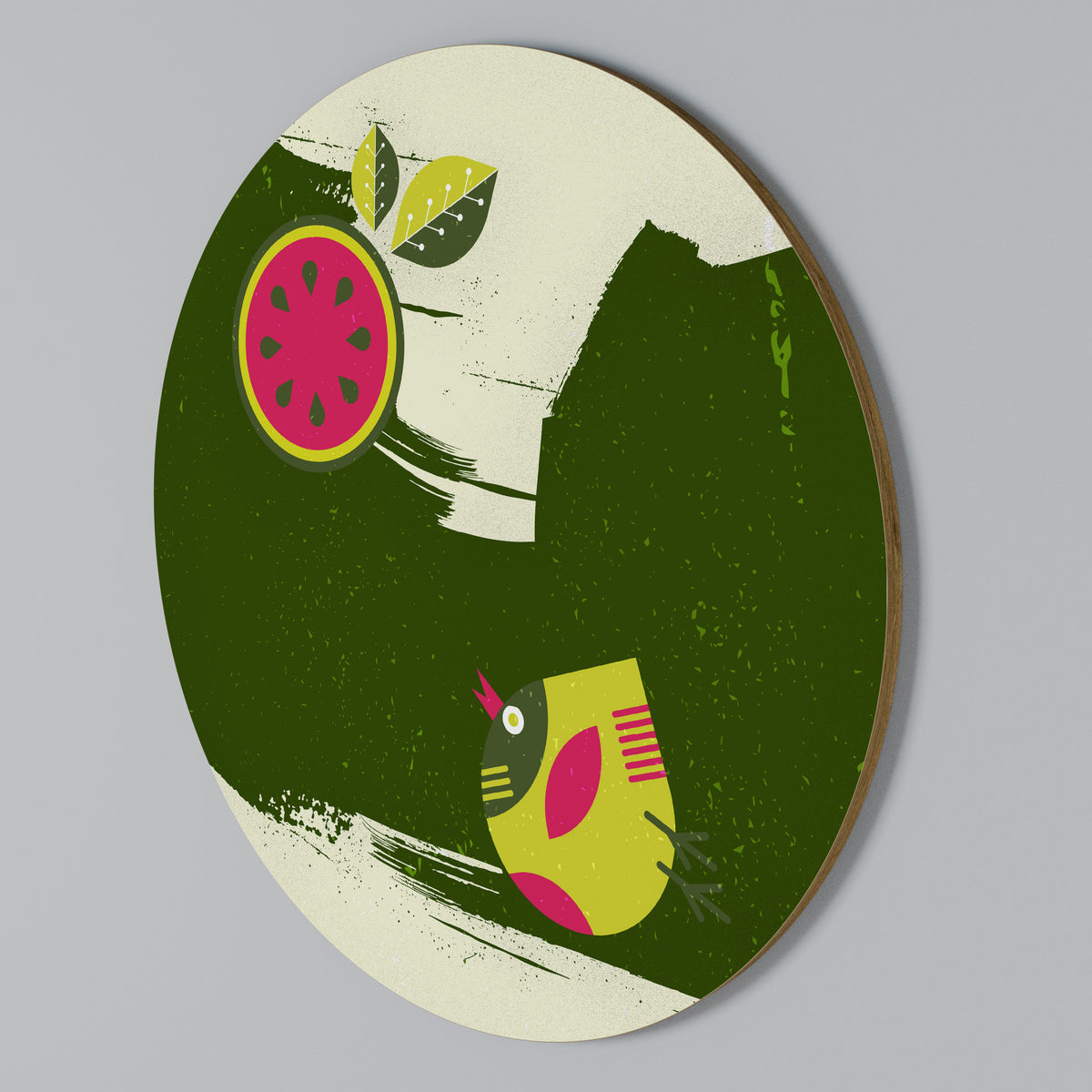 FRUITFUL SWIRLS Kulatá nástěnná dekorace