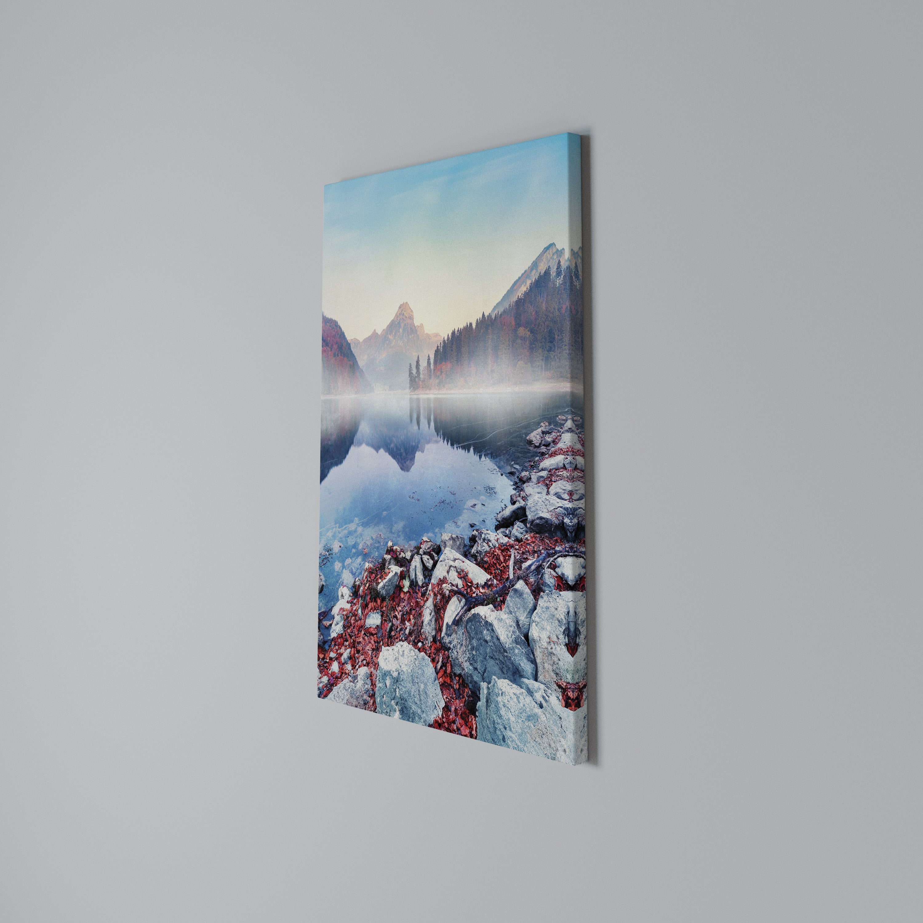 TRANQUIL WATERSCAPE Vertical Canvas Print