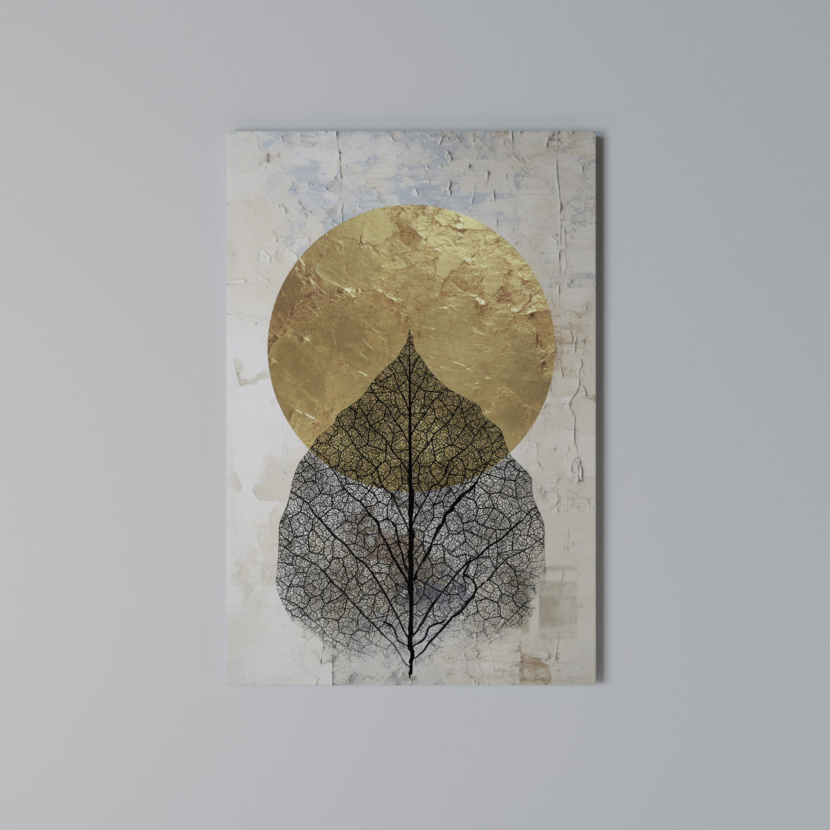 GOLD NERVATIO Vertical Canvas Print