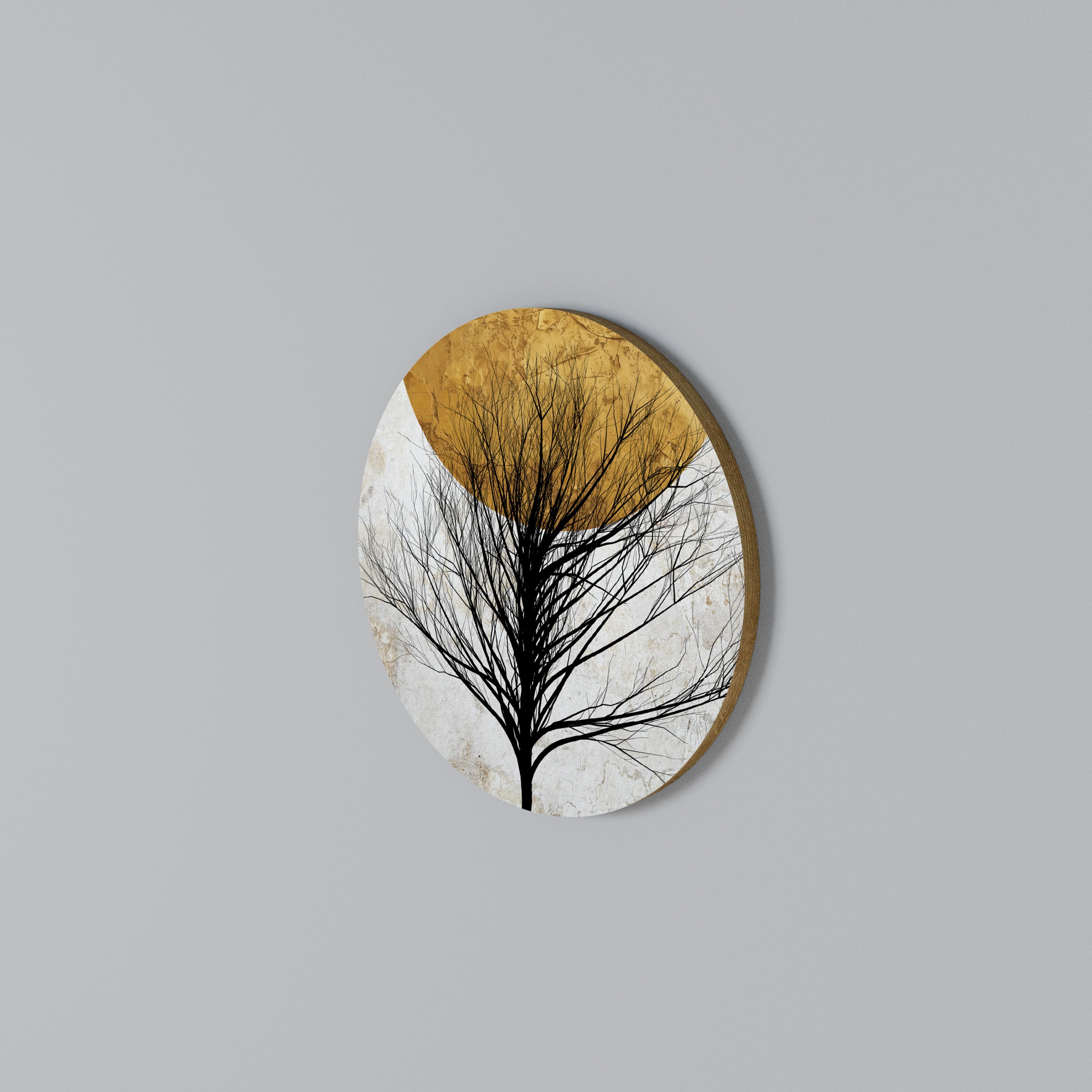 LONELY TREE Round Wall Art