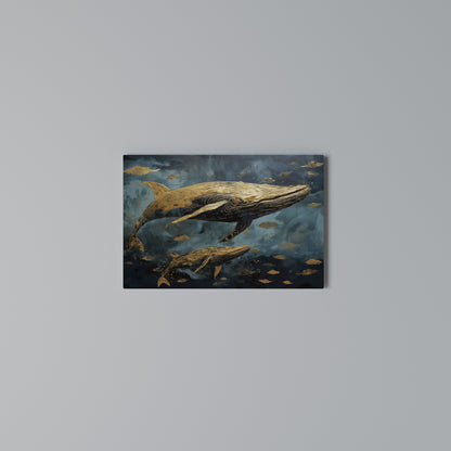 WHALE SONG SYMPHONY Horizontal Canvas Print