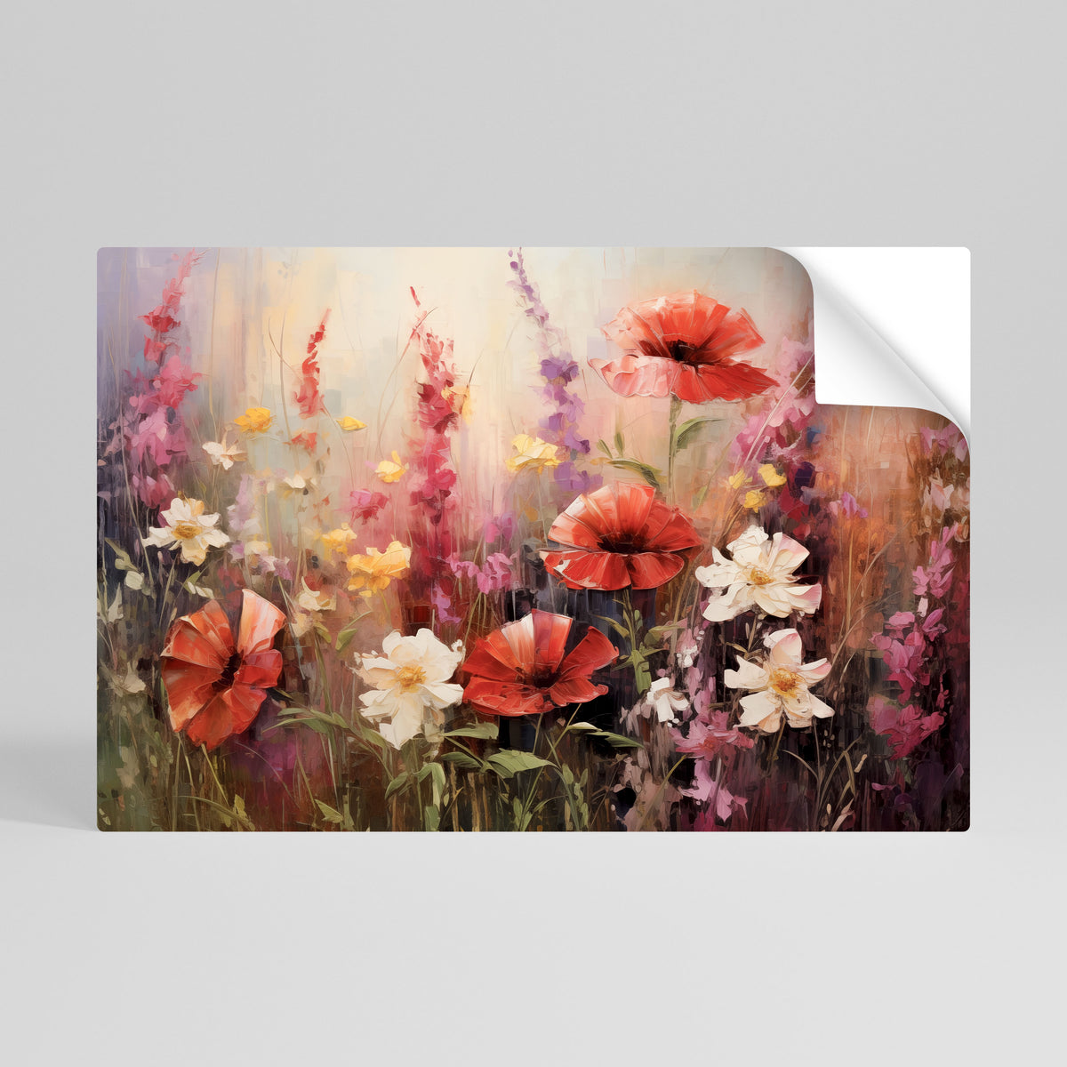 VIBRANT BLOOM SYMPHONY Vodorovný samolepicí plakát