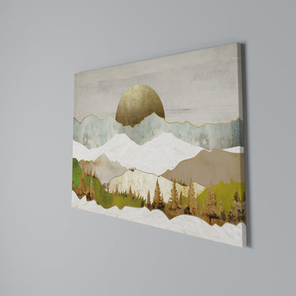 GOLDEN WINTER Horizontal Canvas Print