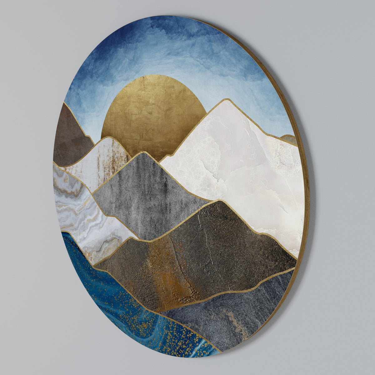 SHEEN OF PEAKS Kulatá nástěnná dekorace