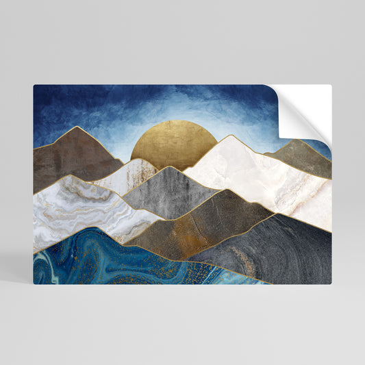 SHEEN OF PEAKS Vodorovný samolepicí plakát