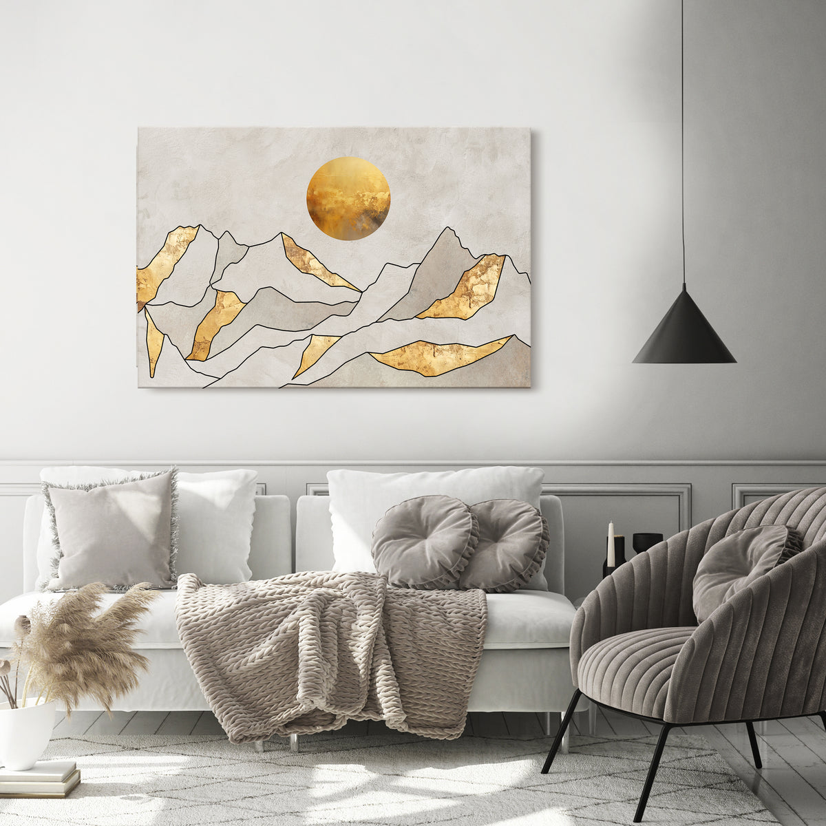 SUNNY BLAZE Horizontal Canvas Print
